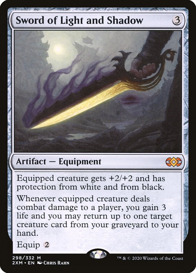 mtg conspiracy card type Sword of Body and Mind (Toppers) [Double Masters Extended Art] main image 1