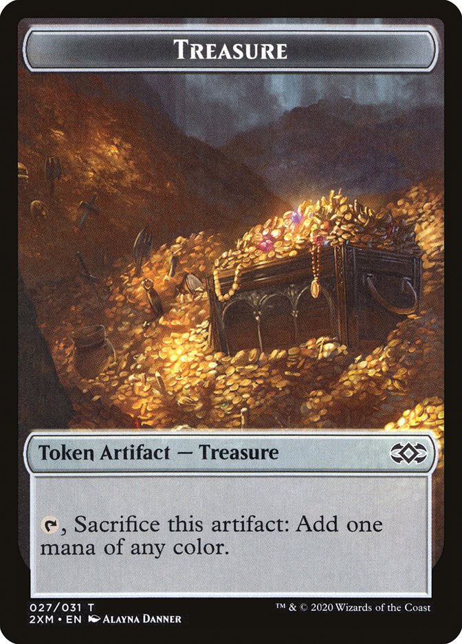 treasure token cards mtg Magic: The Gathering - MH3 Treasure Token – Pinfinity main image 1