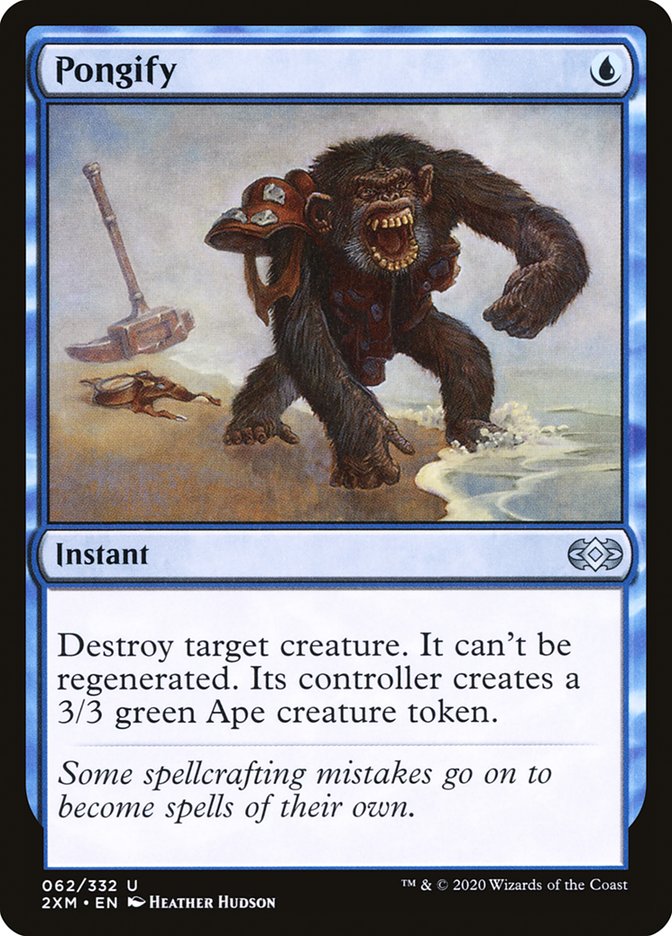 mtg cards like pongify Altered Art