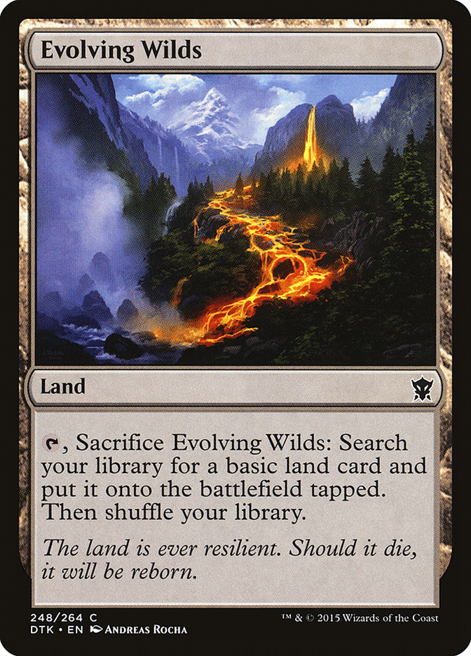mtg cards like evolving wilds - Dark Ascension #155 (English) Its not hard to grasp that this land does not belong to us MtG Tarkir: Dragonstorm Common Evolving