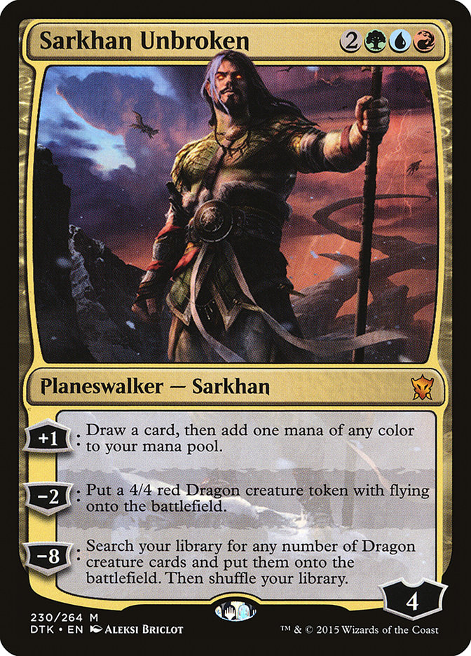 sarkhan mtg cards the Masterless Target creatures controller sacrifices it MtG Khans of Tarkir Mythic