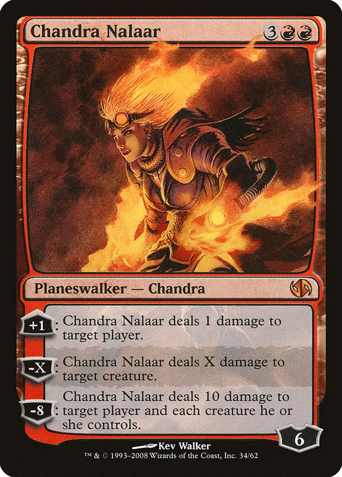 mtg all chandra cards Nalaar [Duel Decks Anthology] Heavily Played Foil she deals that much damage to target opponent or planeswalker Magic The Gathering 2020 Core
