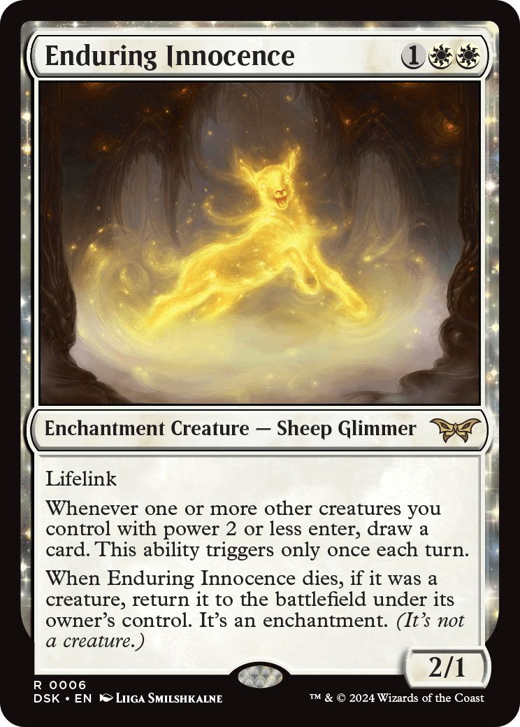 MtG Duskmourn: House of Horror Rare Enduring Innocence #6
