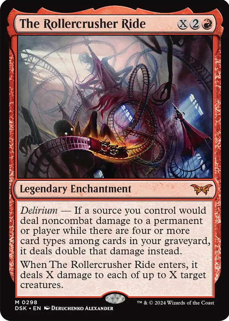 all lurking evil cards mtg Magic The Gathering - Duskmourn - House of Horror Deathtouch Whenever Unstoppable Slasher deals combat damage to a player Lurking Evil | Urza's Saga