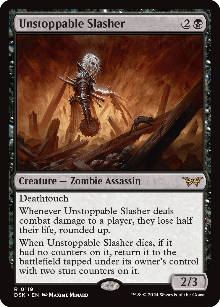 Unstoppable Slasher | Duskmourn: House of Horror Foil | Standard | Card ...
