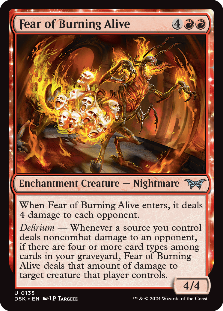 Fear of Burning Alive | Duskmourn: House of Horror | Standard | Card Kingdom