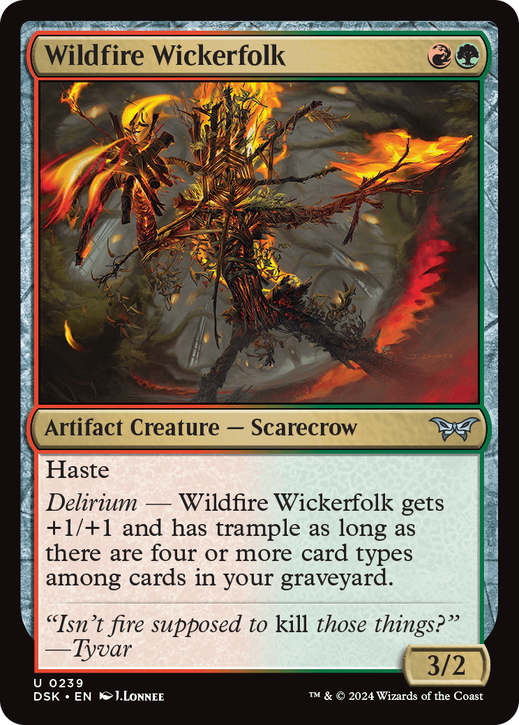 Wildfire Wickerfolk | Duskmourn: House of Horror | Standard | Card Kingdom