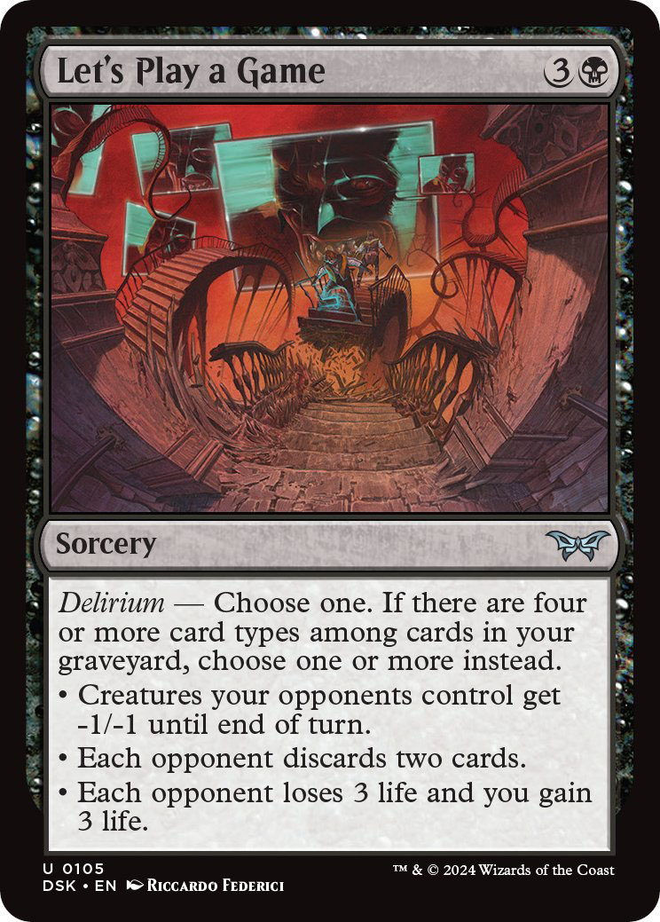 Let's Play a Game | Duskmourn: House of Horror Foil | Standard | Card  Kingdom
