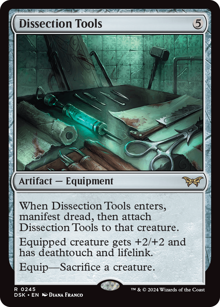 chainsaw mtg card Motosierra MTG - Duskmourn: House of Horror #314 (Espaol)