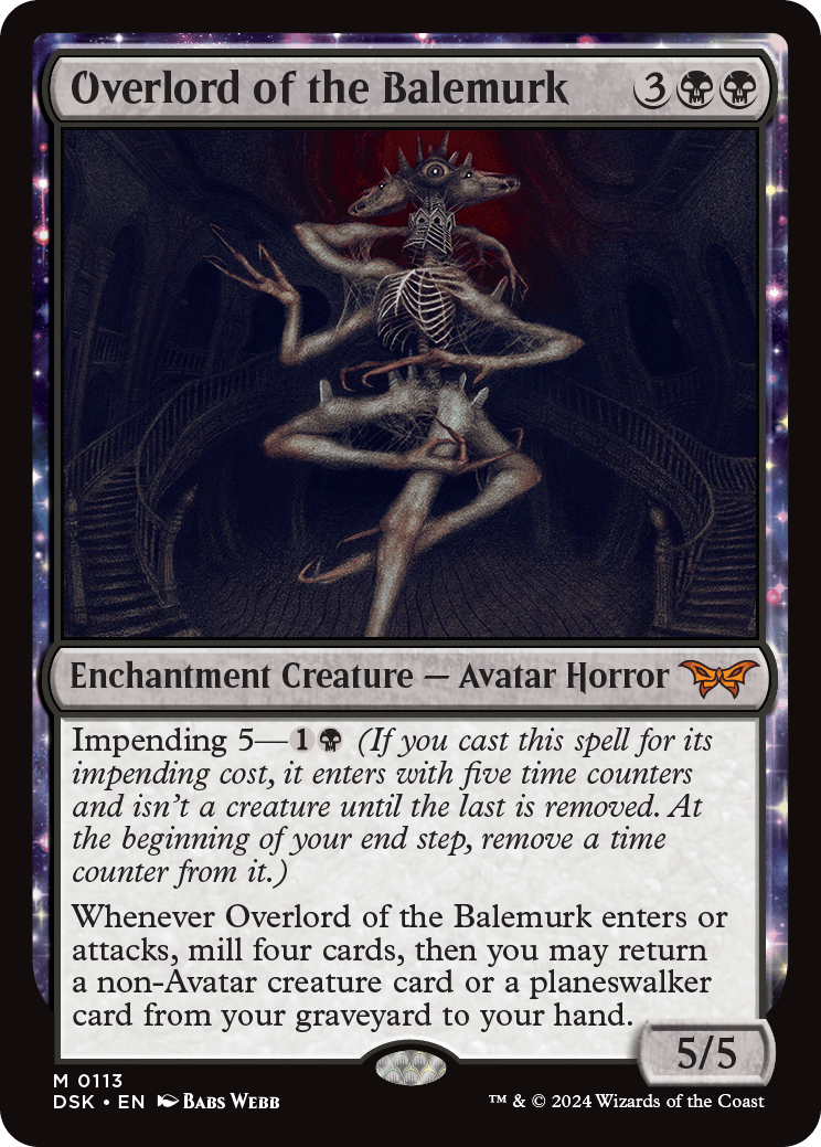 Overlord of the Balemurk | Duskmourn: House of Horror Foil