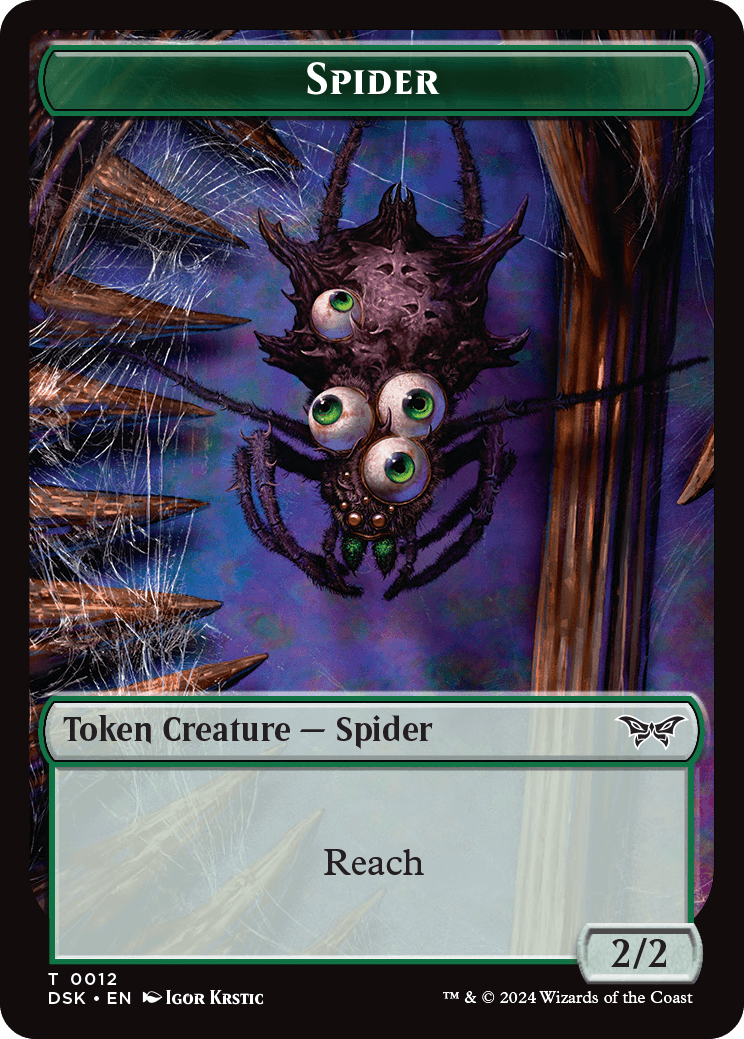 Spider Token | Duskmourn: House of Horror Foil | Standard | Card Kingdom