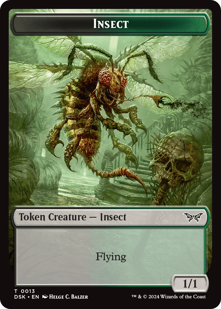 昆虫 insect token minagishi jun mtg Insect Token [Shadows over