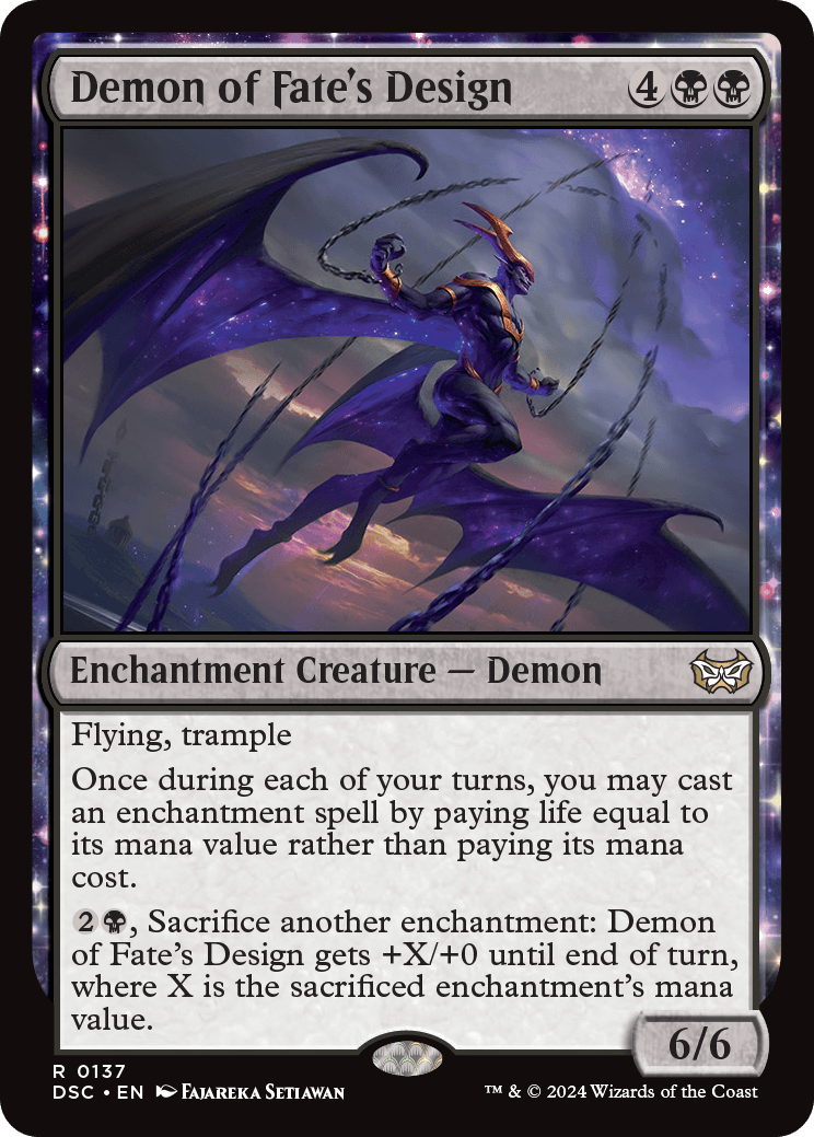 Demon of Fate's Design | Duskmourn: House of Horror Commander Decks |  Commander | Card Kingdom