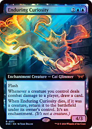 mtg duskmourn enduring cards Innocence When Enduring Curiosity dies Enduring Innocence #006 holo from