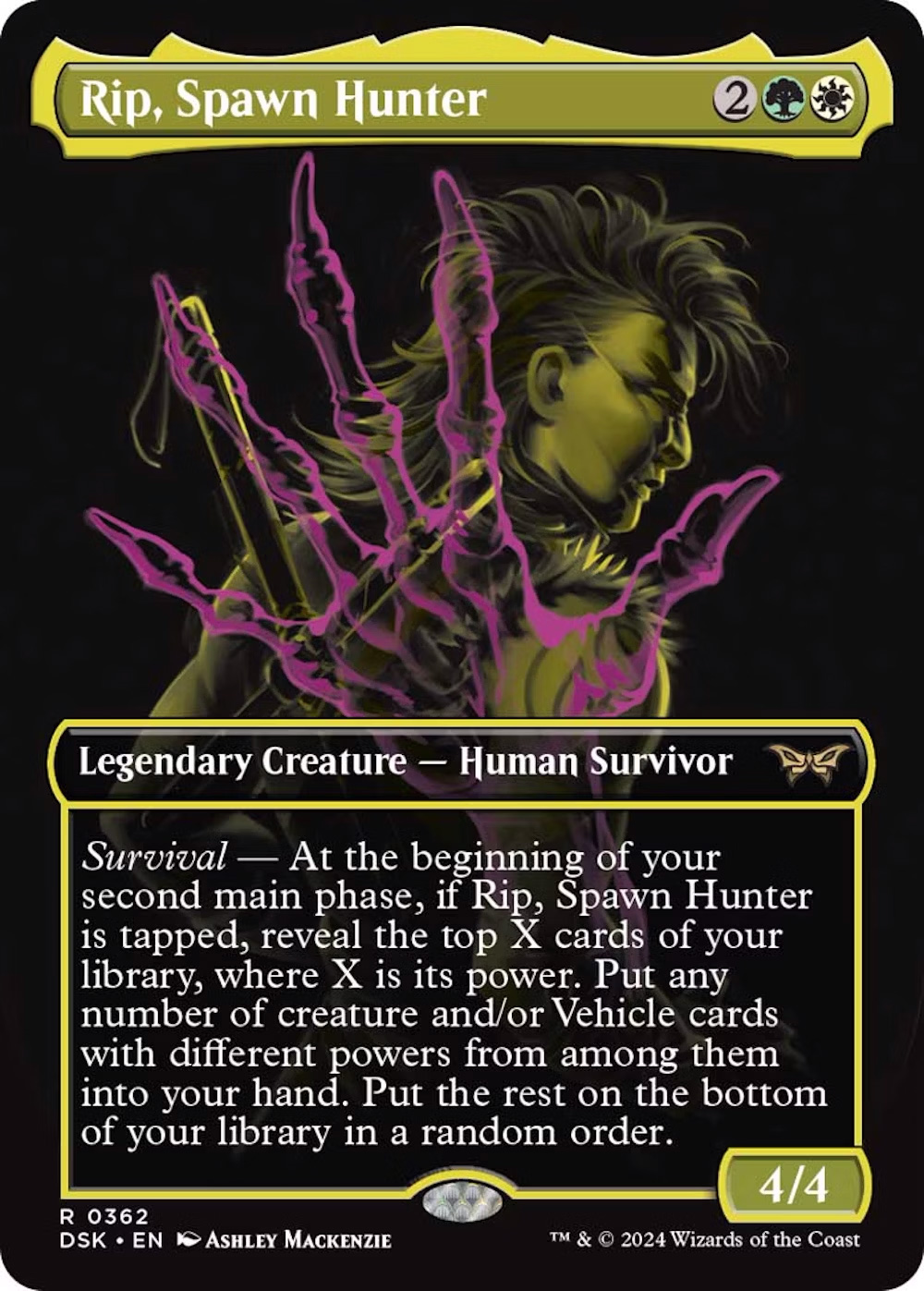 mtg cards with survival Magic The Gathering Duskmourn House of Horror Single Card Rare Kona, Rescue Beastie 358 Double Exposure FOIL Then shuffle your library. Survivor, 24 cards | Magic:
