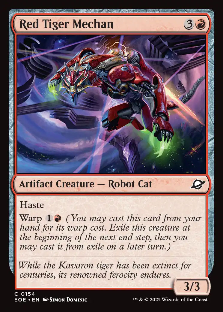 Red Tiger Mechan | Edge of Eternities Foil | Standard | Card Kingdom