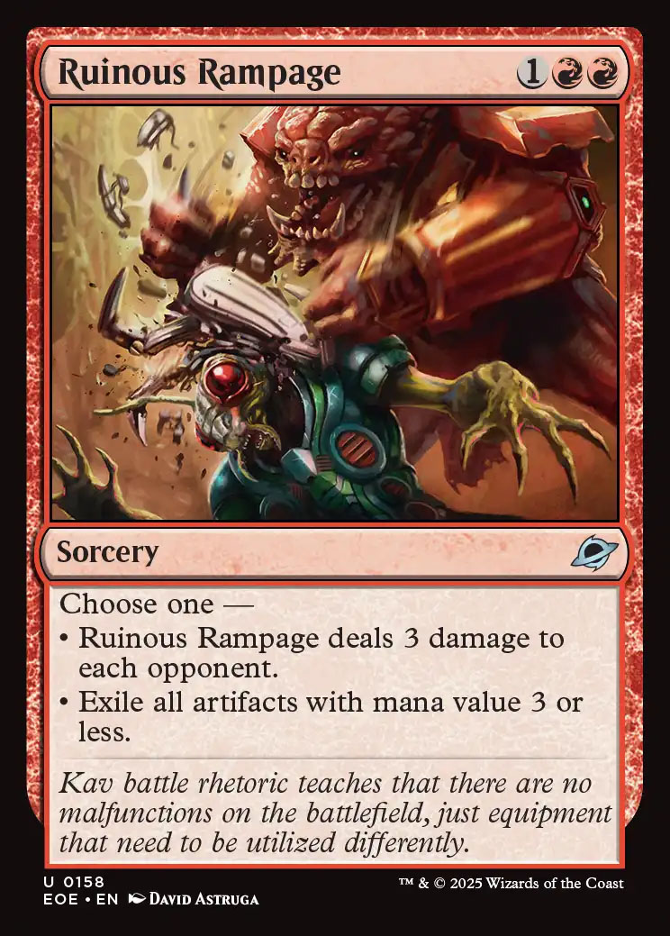 Ruinous Rampage | Edge of Eternities | Standard | Card Kingdom