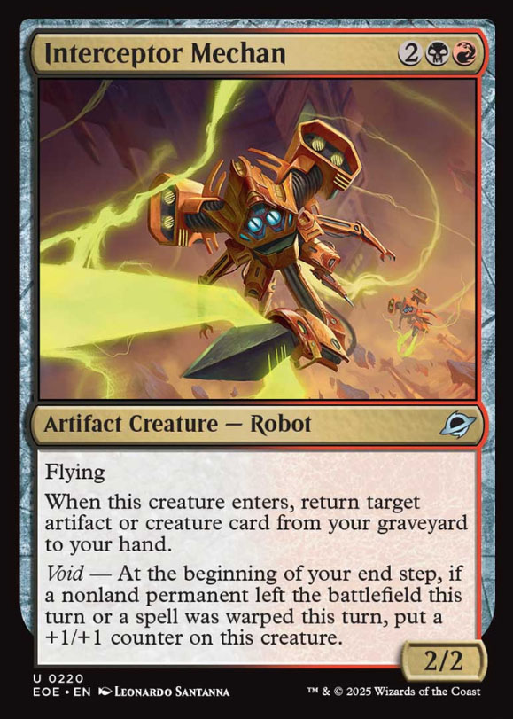 Interceptor Mechan | Edge of Eternities | Standard | Card Kingdom