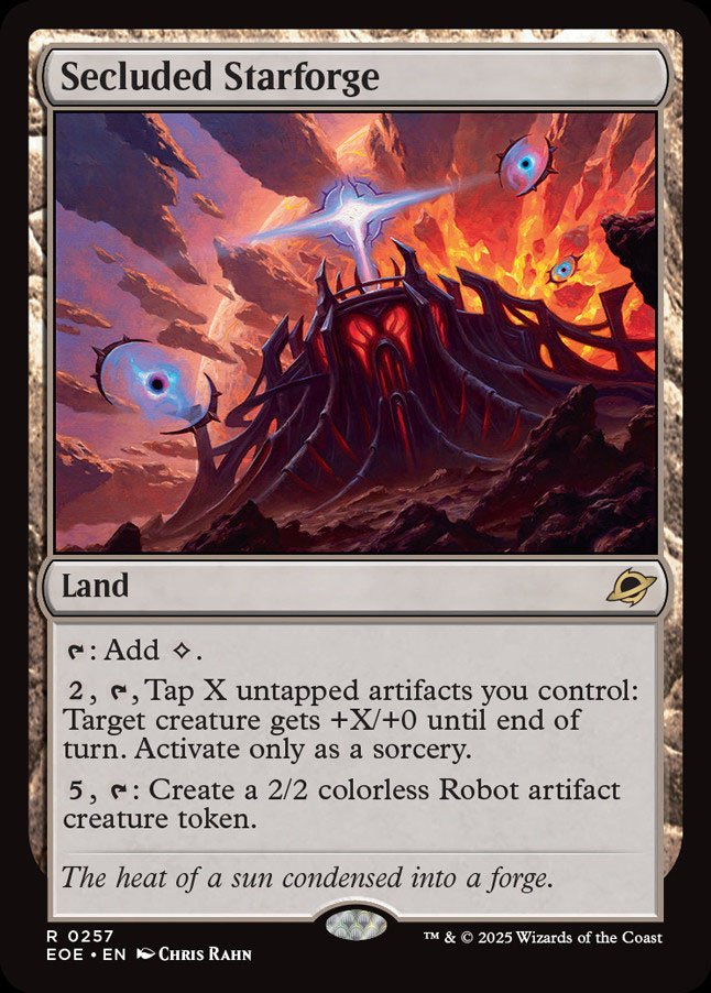 mtg card that turns everything into artifacts Karn, the Great Creator (Borderless) [Bloomburrow Commander] Ravnica Remastered (RVR) #1 Illustrated by Wisnu Tan Magic Rules Text: Target, noncreature, artifact,