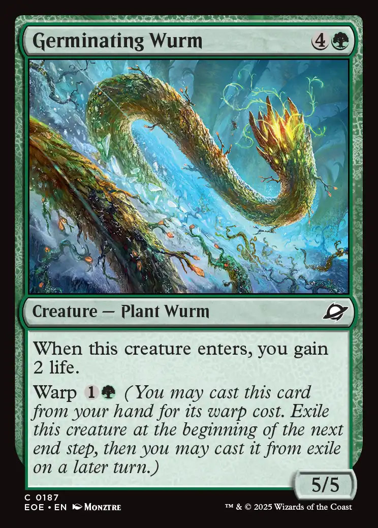 Germinating Wurm | Edge of Eternities Foil | Standard | Card Kingdom