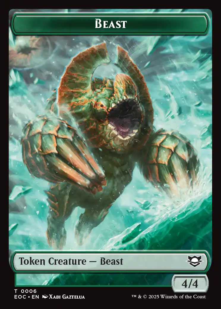 mtg beast commander deck Kona, Rescue Beastie (Commander) Its controller creates a 3/3 green Beast creature token Animar, Soul of Elements Morphs