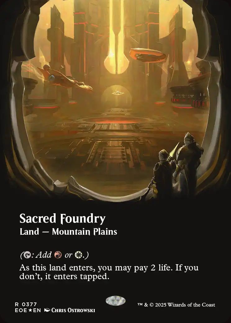 Sacred Foundry （聖なる鋳造所）ギャラクシーfoil英語 mtg 聖なる鋳造所 英語 ギャラクシー foil 聖なる鋳造所 /Sacred