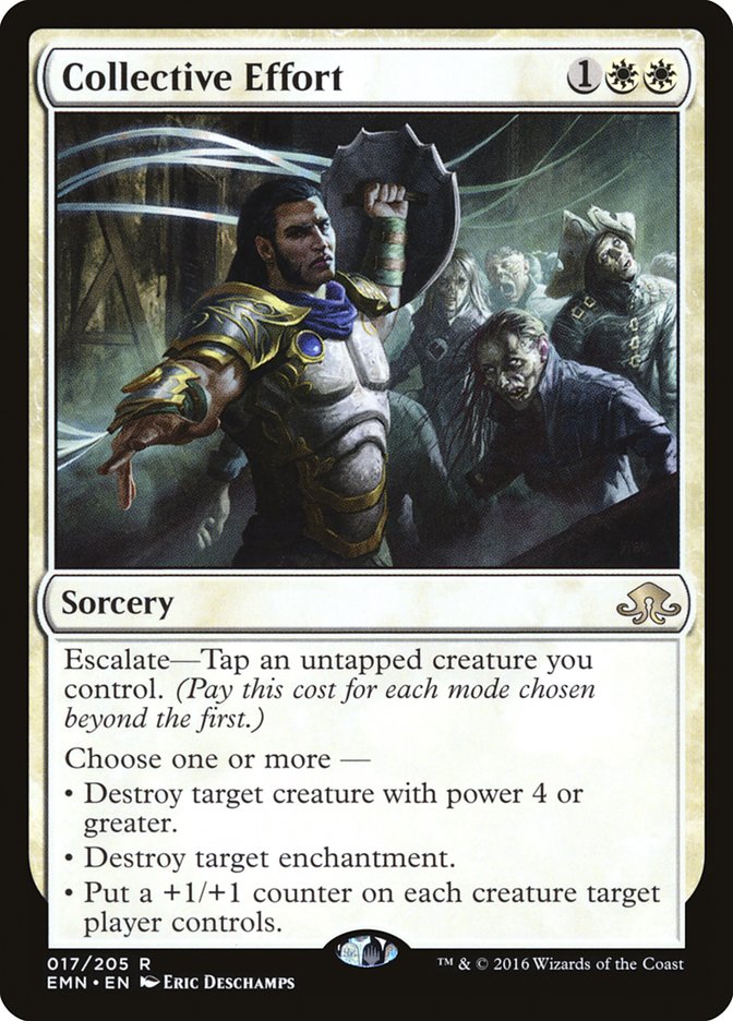 mtg escalate cards Collective Defiance - Single Card Collective Effort | Marvel Super