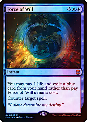 mtg card foil Lightning, Army of One #400 from Final Fantasy (FIN) Proxy Counter target spell. What type of foil card