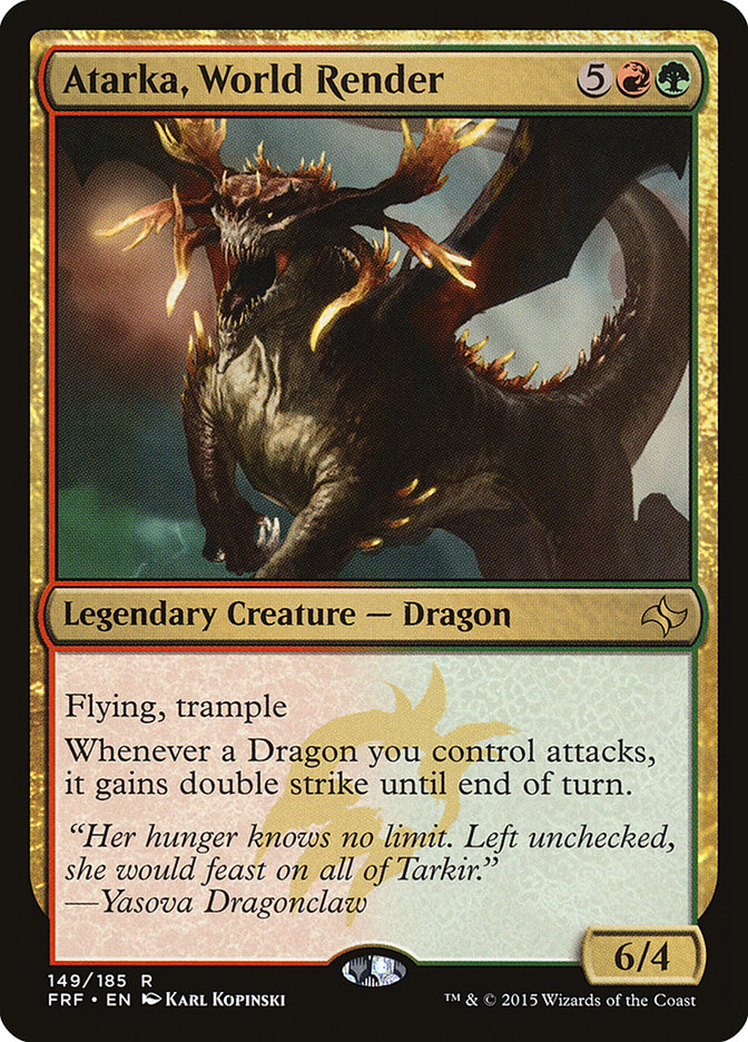 Magic the Gathering Atarka, World Render (149185) Fate Reforged