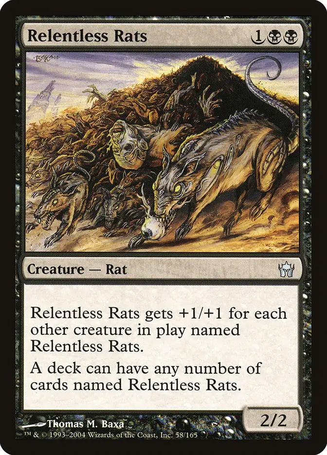 new rat cards mtg Relentless Rats | Fifth Dawn | Modern