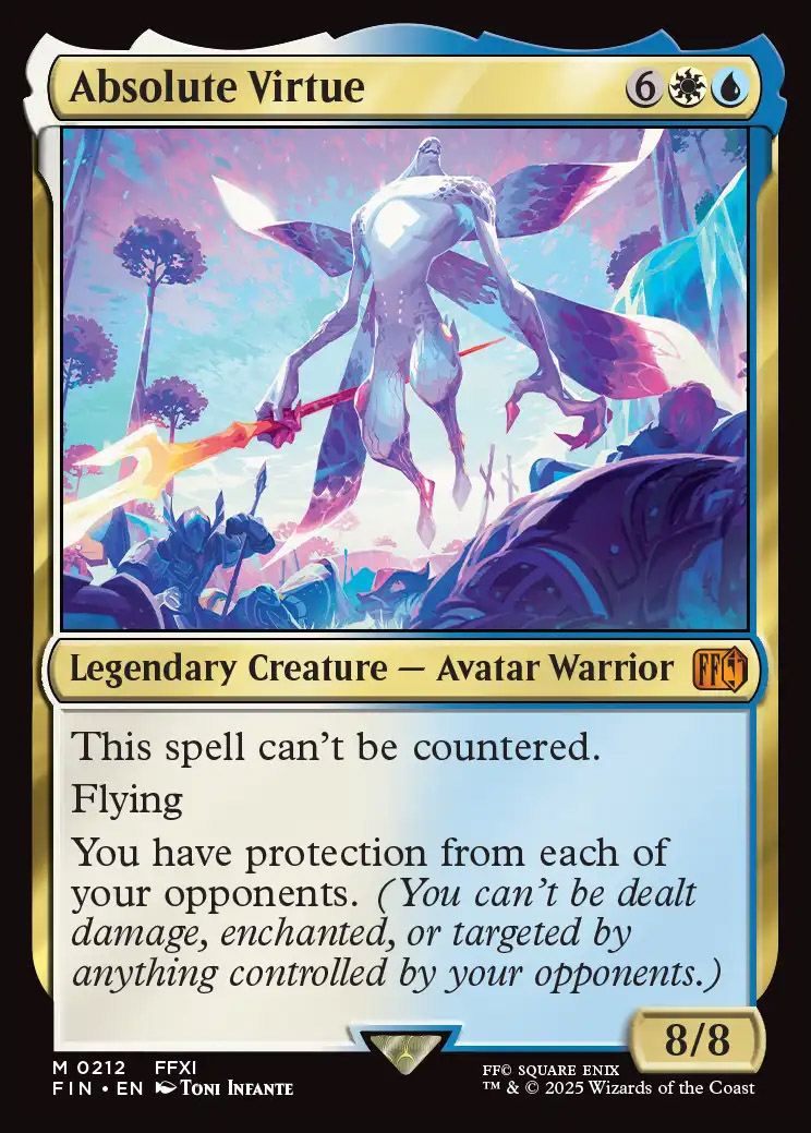 MtG Final Fantasy Mythic Rare Absolute Virtue #212