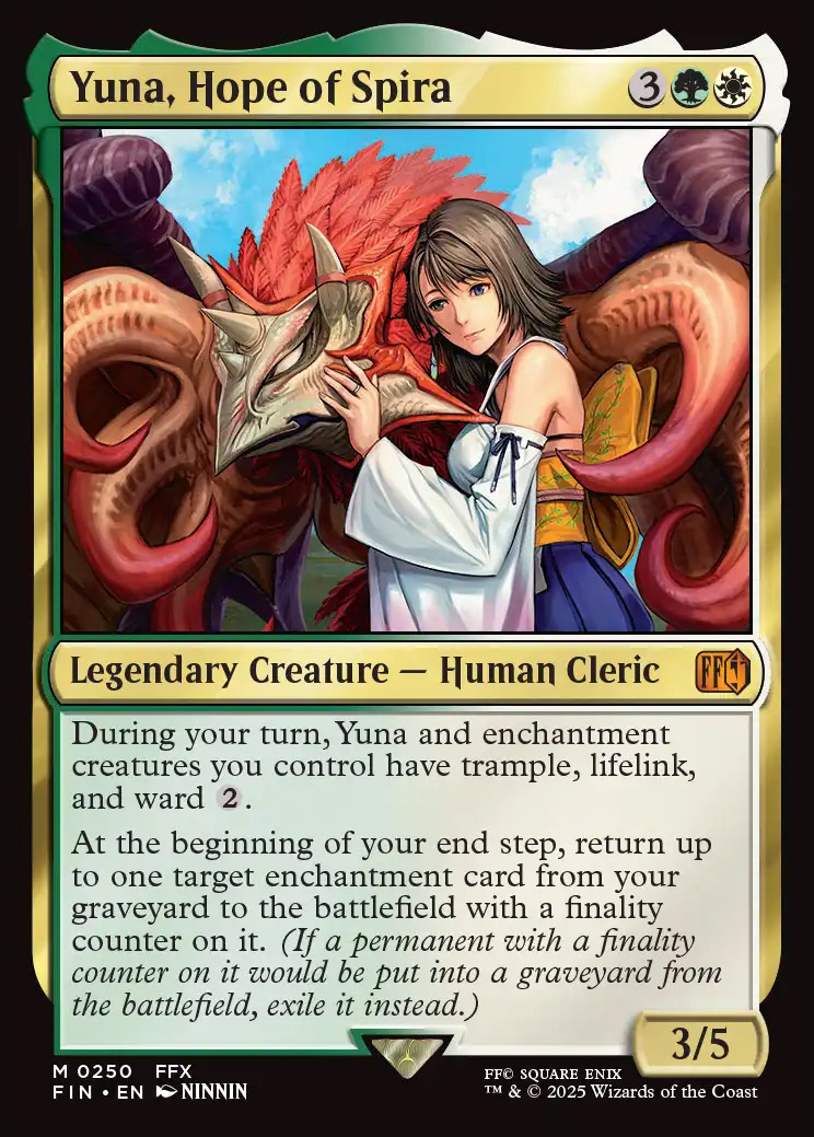 Final Fantasy Variants Foil: Yuna, Hope of Spira (0517 - Extended Art)