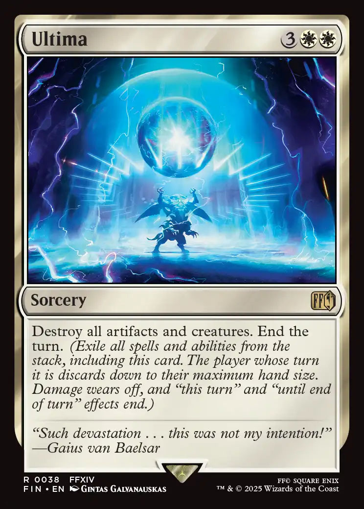 MTG FF Ultima 古代魔法 アルテマ プロモ 5枚 MTG MTG 古代魔法「アルテマ」/Ultima プロモfoil MTG: Magic