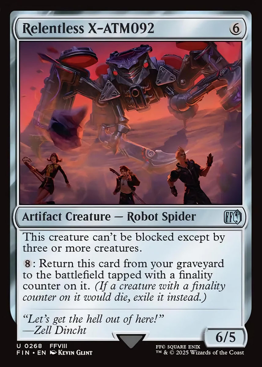 Relentless X-ATM092 | Final Fantasy Foil | Card Kingdom