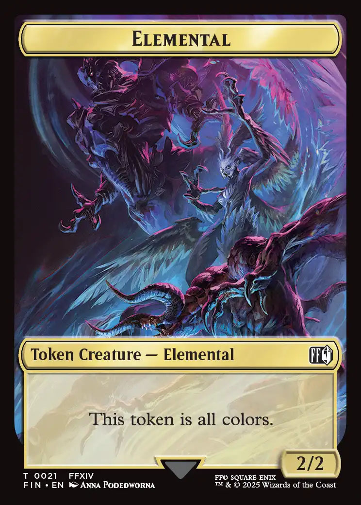 Final Fantasy Foil: Elemental Token (0021)