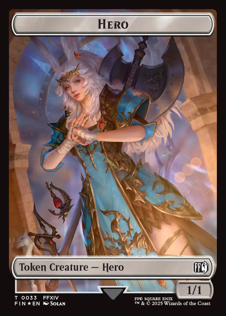 final fantasy mtg 0001 Magic The Gathering - Universes Beyond - - Tokens Sacrifice this token Fatalism P :Foil [PRN 0001]