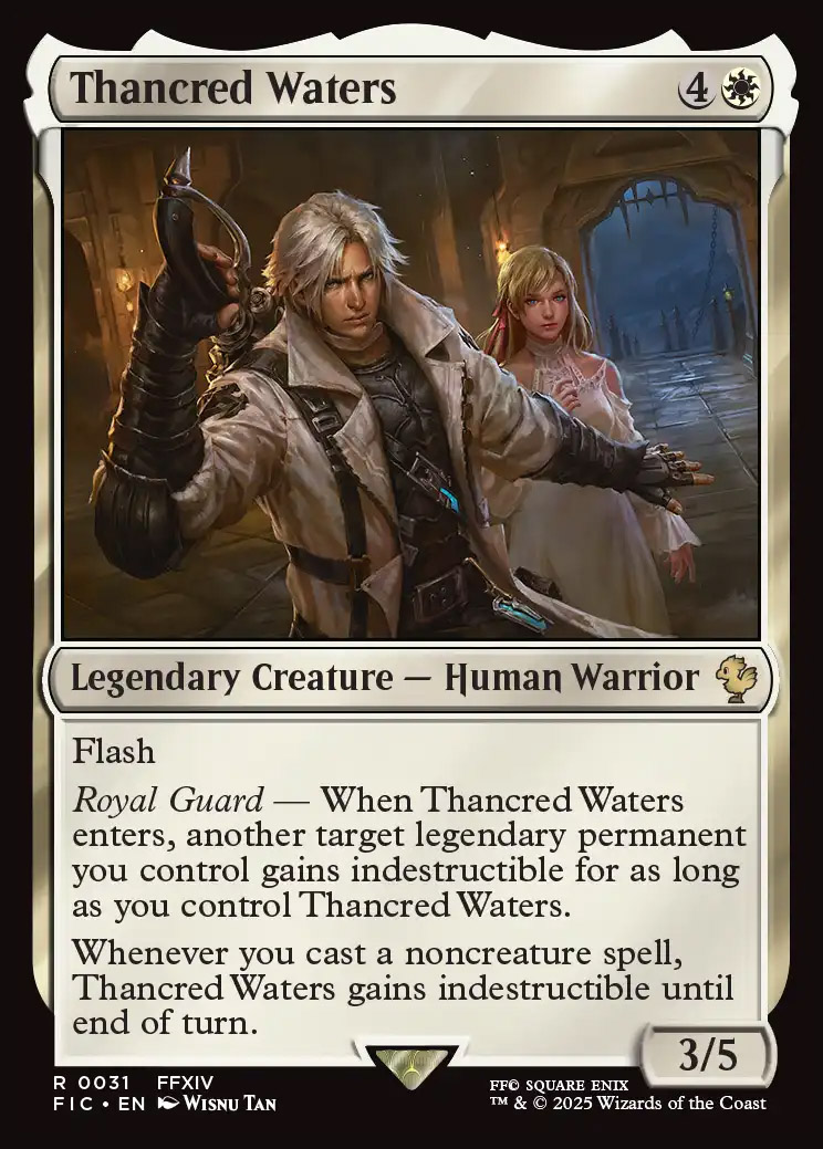 estinien mtg card Estinien (Full Art Reprint) [Opus XIV: Crystal Abyss] – TokenMTG main image 0