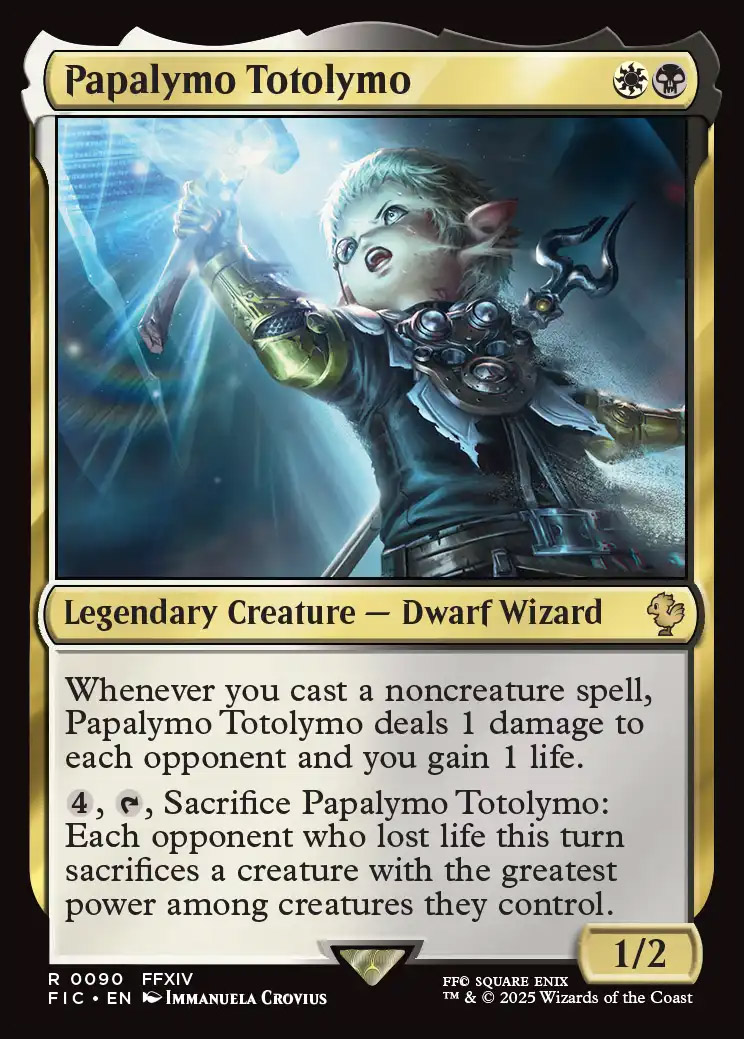 top aetherdrift cards mtg Urianger Augurelt (Surge Foil) [FINAL FANTASY Commander] main image 1