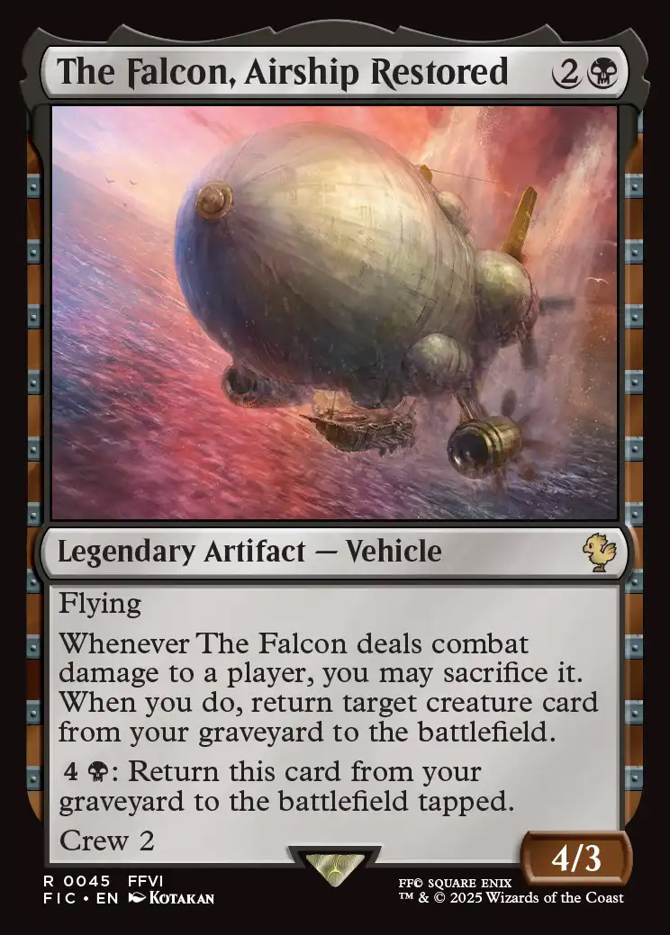 Final Fantasy Commander Decks Foil: The Falcon, Airship Restored