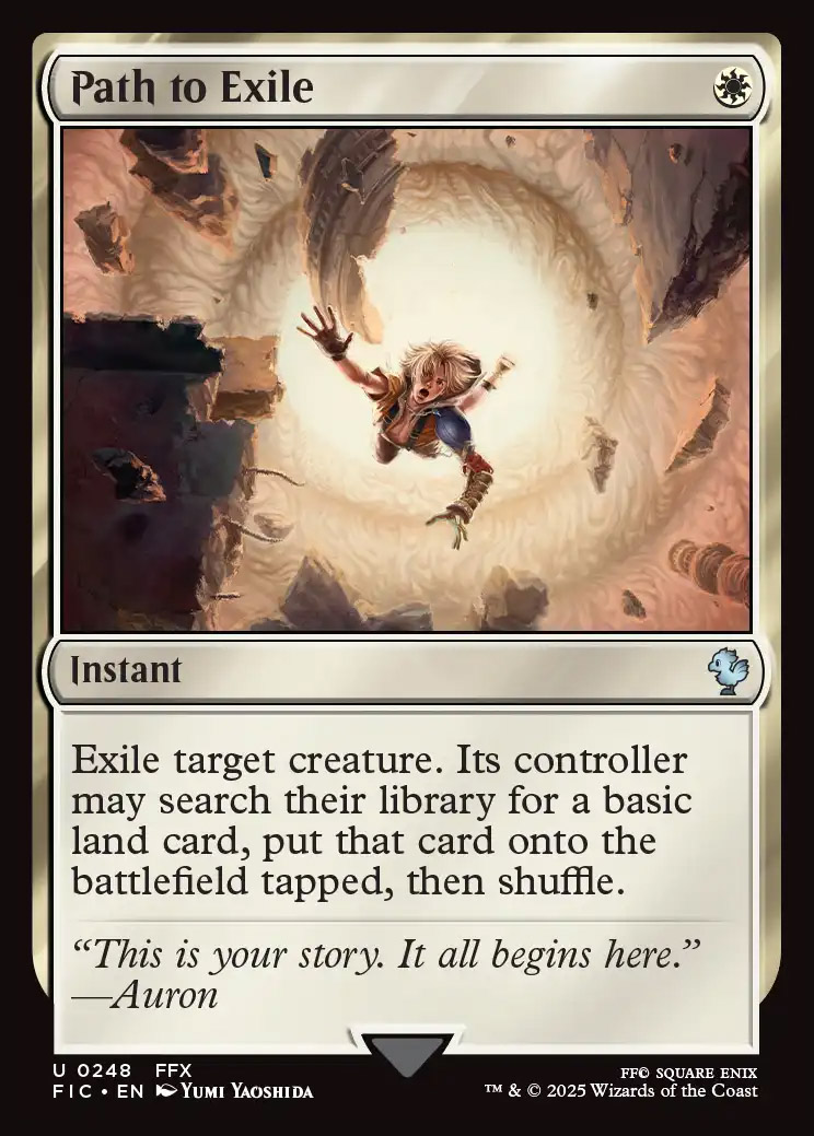 Path to Exile : Mint MTG Card : Final Fantasy Commander Decks