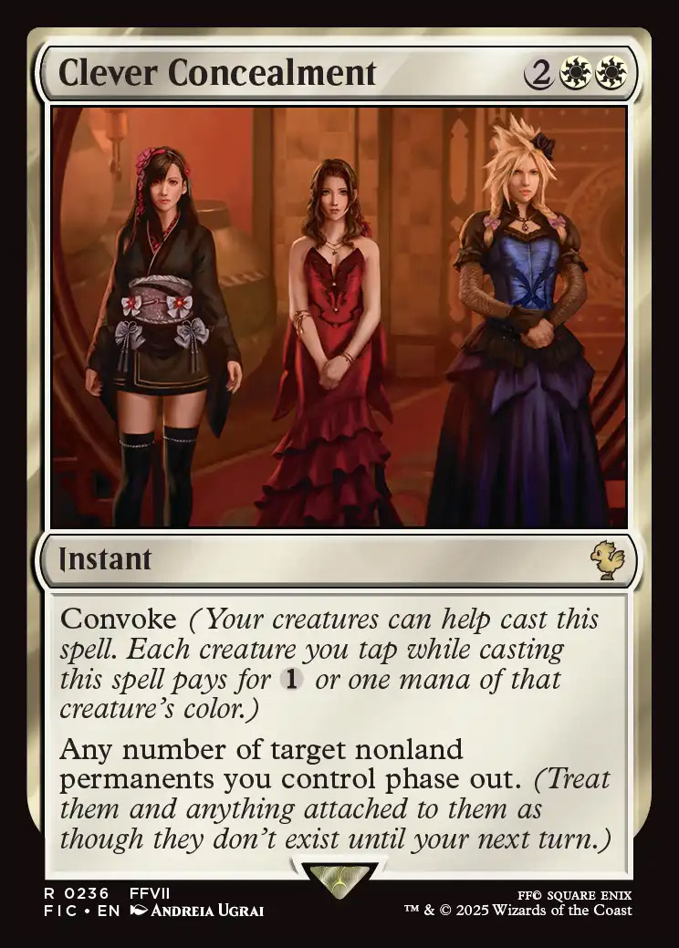 mtg final fantasy clever concealment Clever Concealment [236] [FINAL FANTASY: Commander] [Non-Foil] – Face to  Face Games main image 1