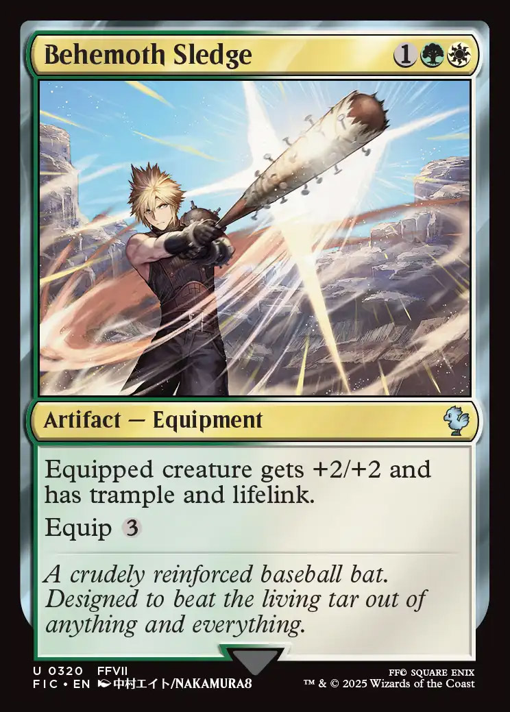 Behemoth Sledge : Mint MTG Card : Final Fantasy Commander Decks