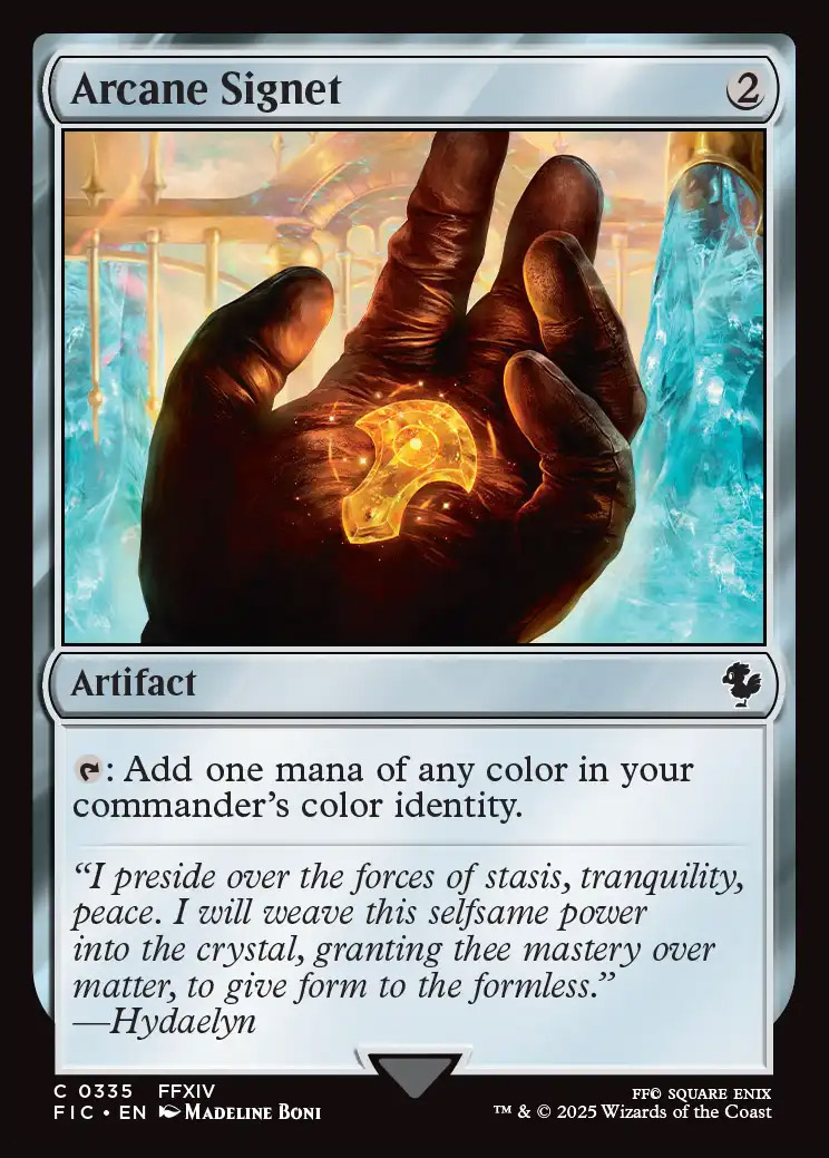 Final Fantasy Commander Decks Foil: Arcane Signet (0335 - Surge Foil)