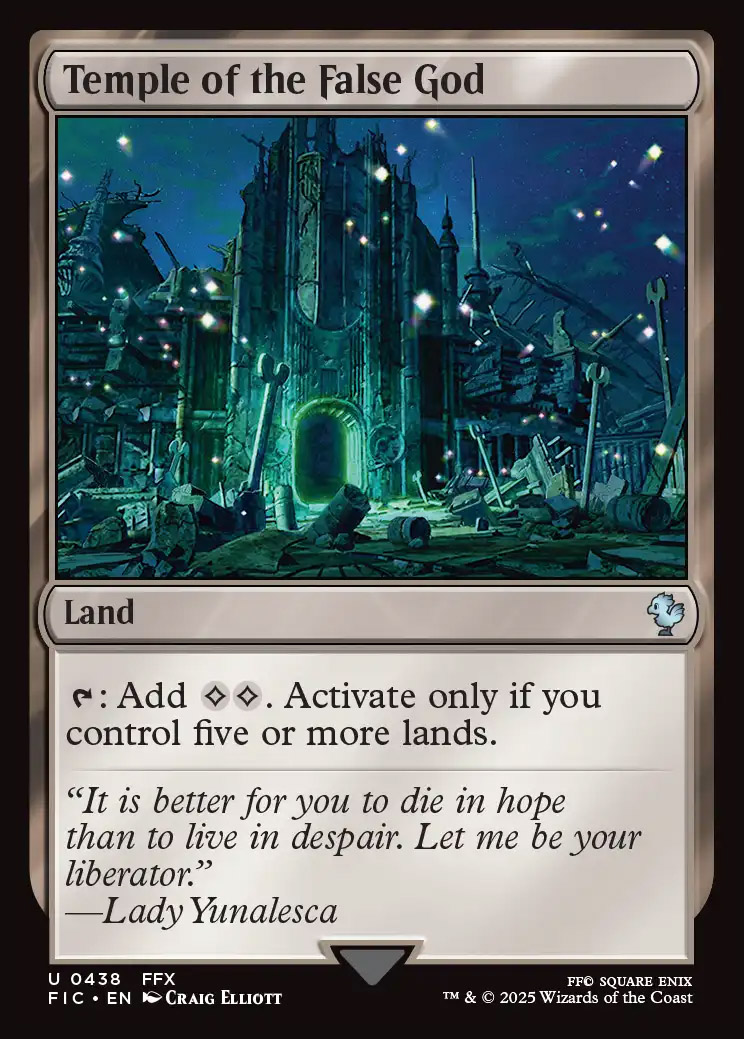 mtg commander god deck Final Fantasy Decks Foil: Temple of the False (Surge Foil) but none should be too severe or at too high a volume Esika EDH Deck | 5