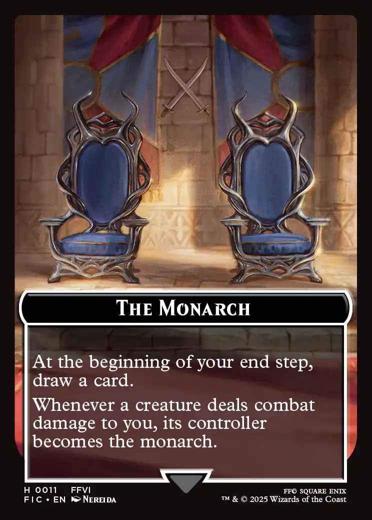Final Fantasy Commander Decks Foil: The Blackjack Token // The