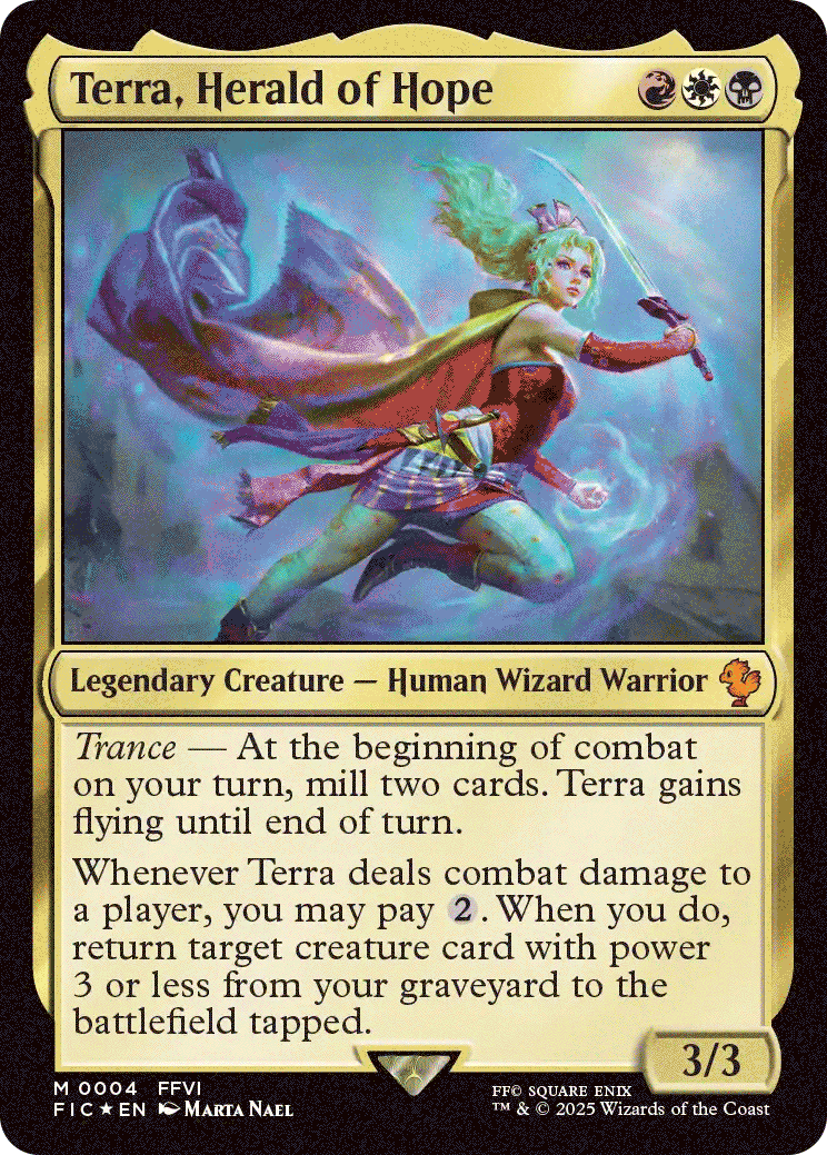 terra herald of hope mtg commander deck Final Fantasy Collector's Edition Commander Deck