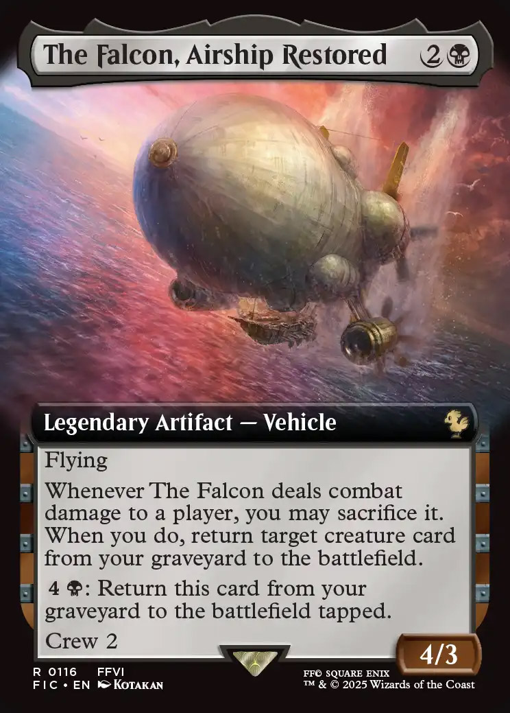 Final Fantasy Commander Decks Variants Foil: The Falcon, Airship