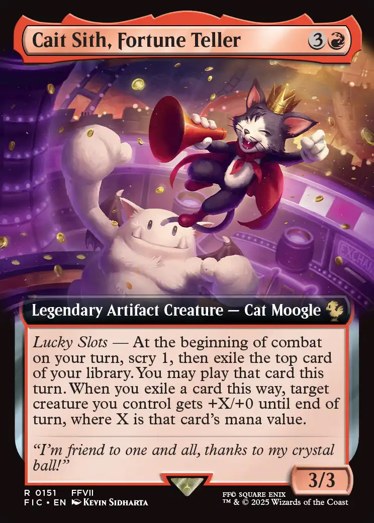 Final Fantasy Commander Decks Variants Foil: Cait Sith, Fortune