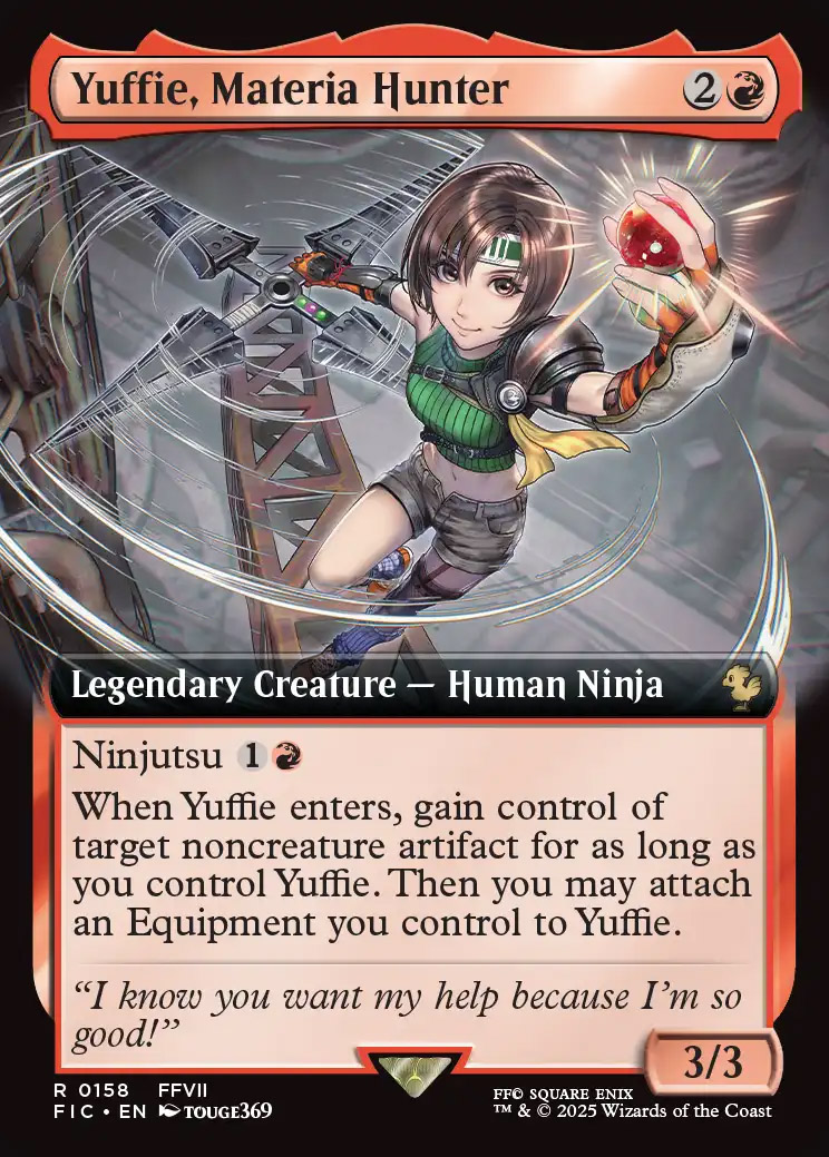 拡張 foil マテリアハンター　ユフィ　Yuffie 拡張 foil マテリアハンター ユフィ Yuffie MTG FF マテリア