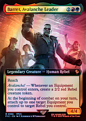 barret final fantasy mtg Wallace Art Series Reach Whenever Barret Wallace attacks Magic The Gathering - Universes